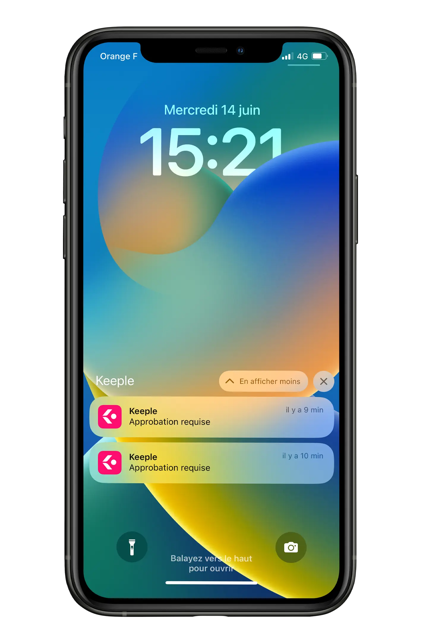 Notifications appli mobile keeple