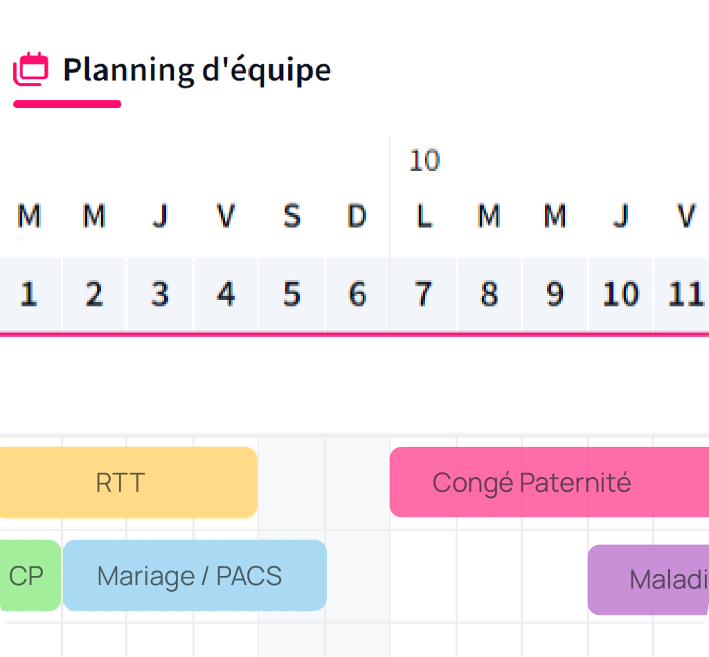 Gestion facilitée des congés et absences